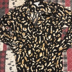 Stylish Black and Gold Women's Top